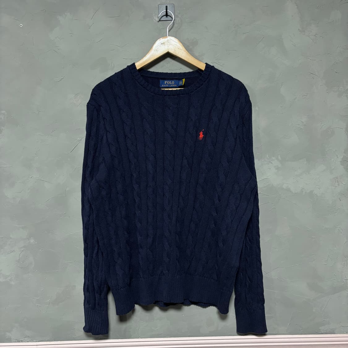폴로 랄프로렌 신형 케이블 니트 네이비 상품이미지1