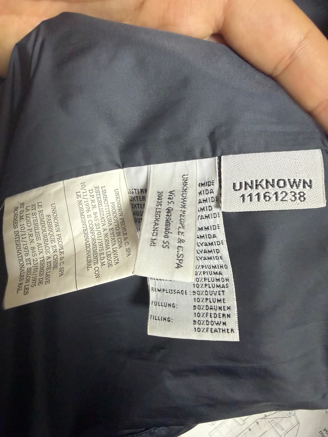  언노운 피플 보본 슈퍼 드라이 퀼팅 다운 코트 상품이미지5