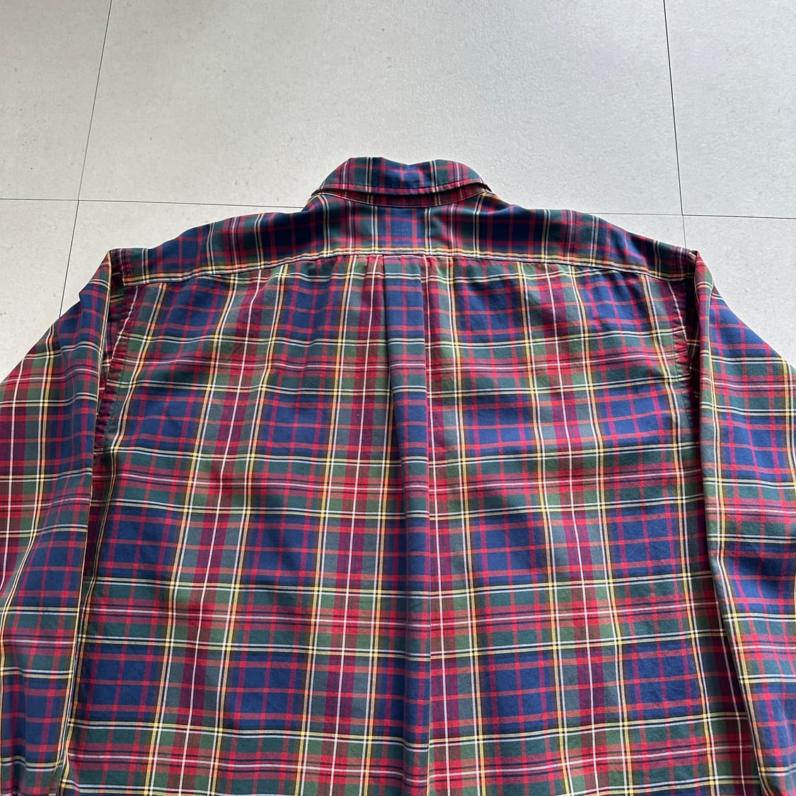 90s 폴로 랄프로렌 블레이크 체크셔츠 XL 상품이미지7