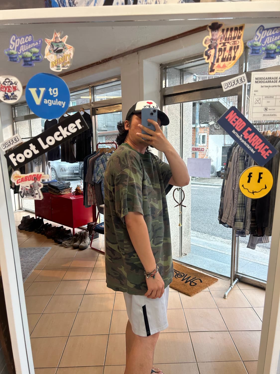 90’s Woodland camo waffle Tee 상품이미지6