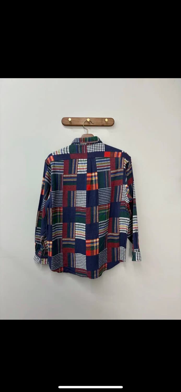 빈티지 패치워크 체크 셔츠 H1129 상품이미지4