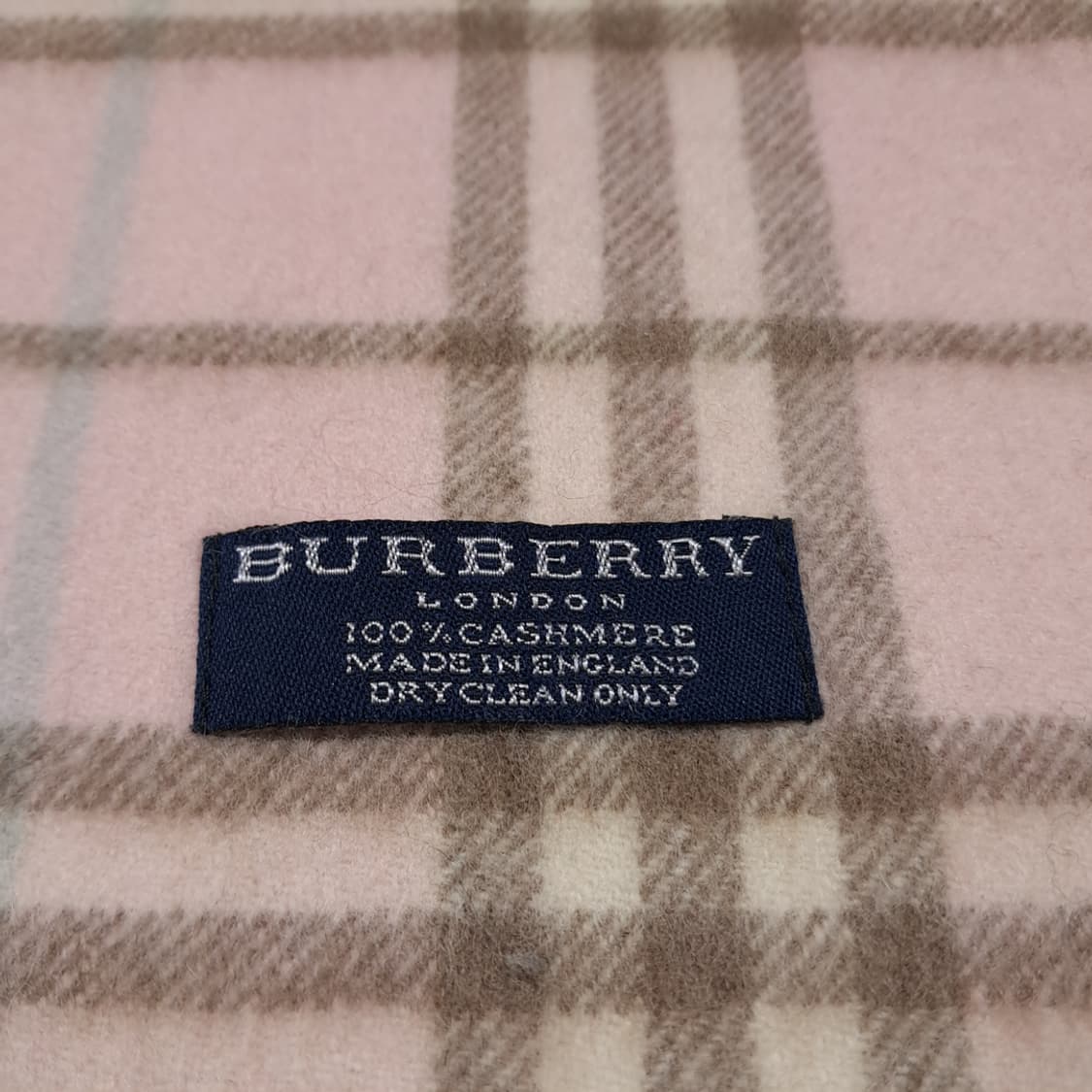 MX580 버버리 00s 영국판 캐시미어 노바체크 머플러 목도리 상품이미지4