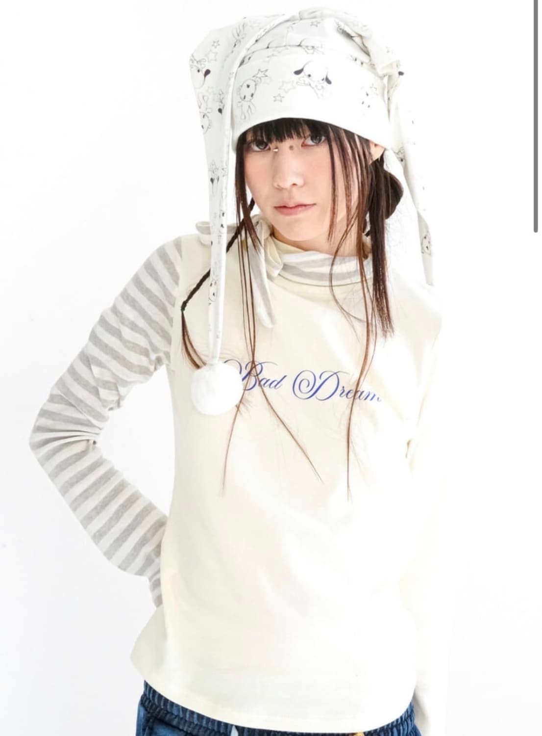 구함) 샵페어리 petit scarf stripe turtleneck  상품이미지1