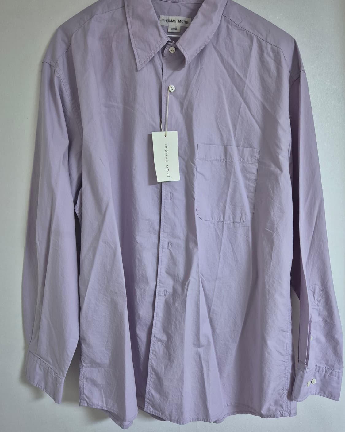 (새상품) 토마스모어 페이퍼셔츠 연보라 S 상품이미지1