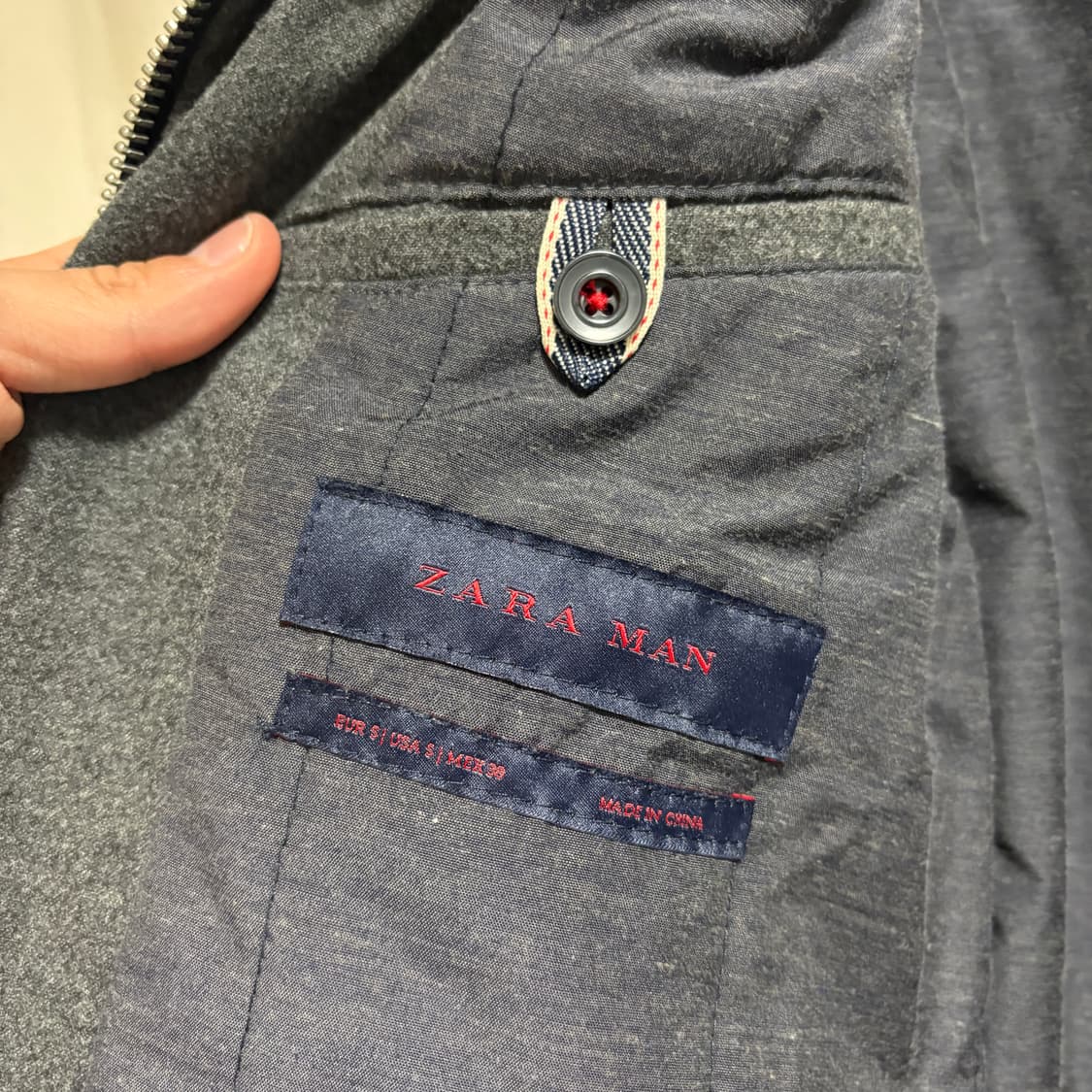 자라 울라이크 미니멀 집업 블루종 / 그레이, S 상품이미지9