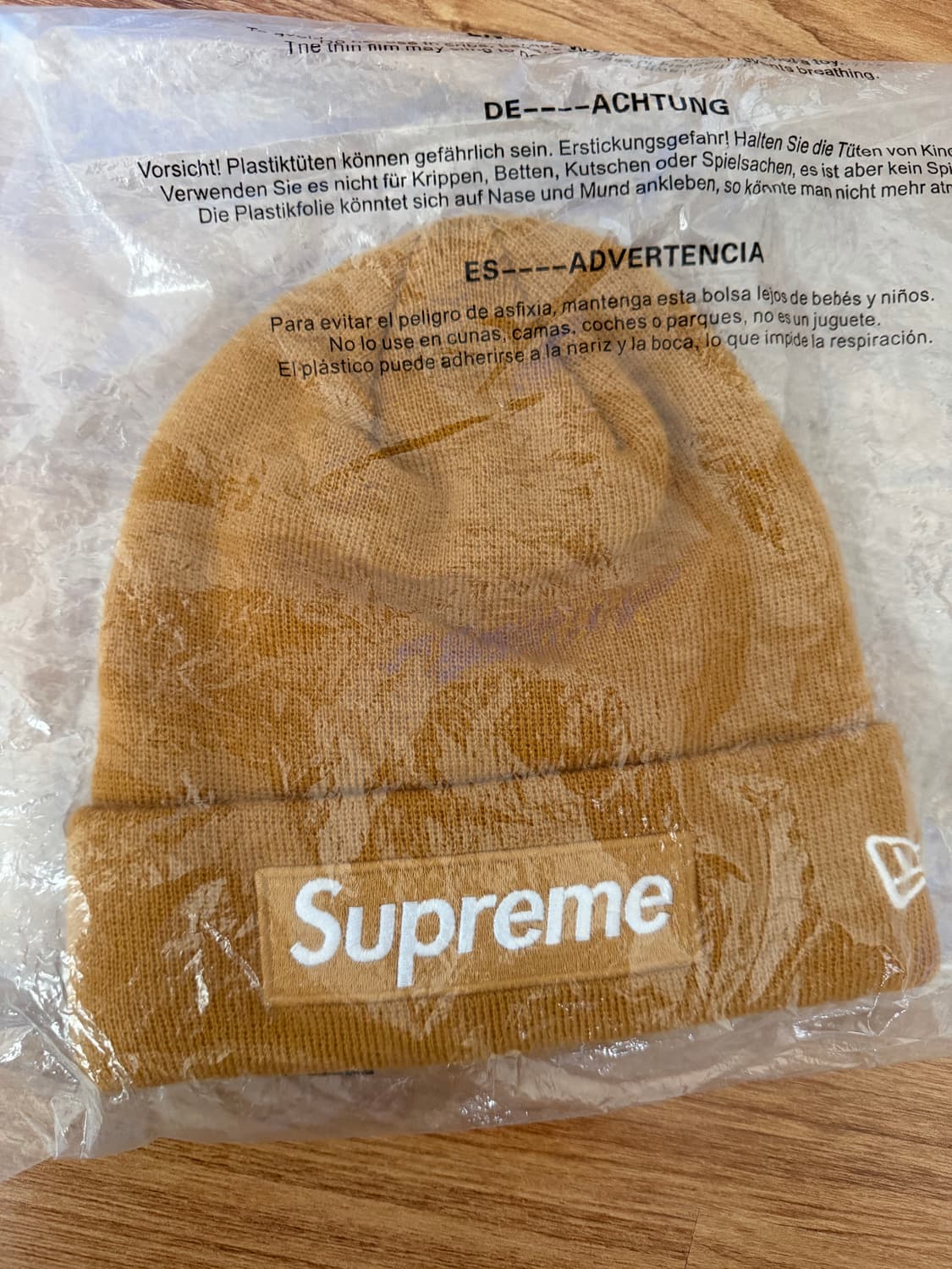 슈프림 뉴에라 박스로고 비니 머스타드  상품이미지4