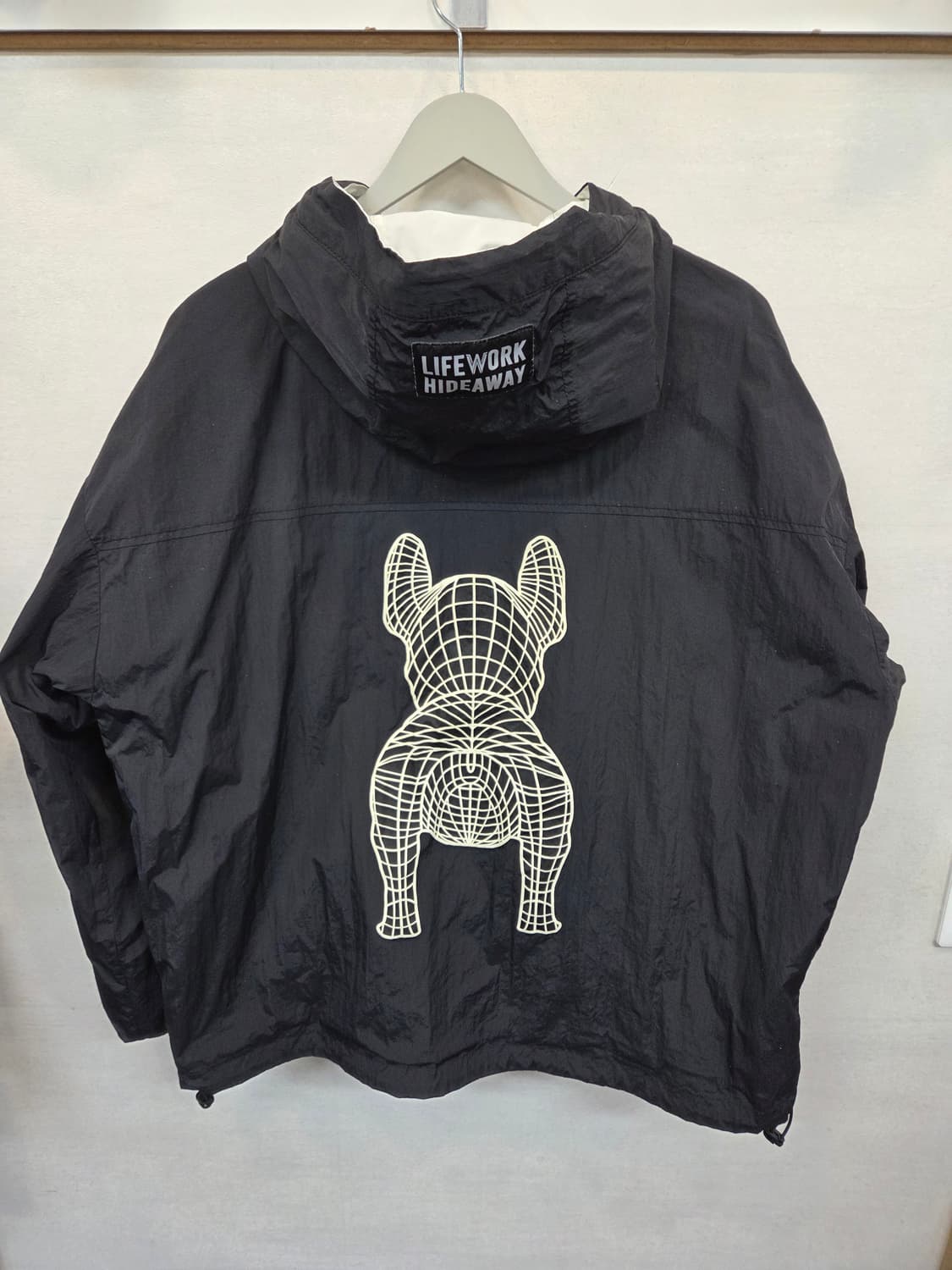 라이프워크 리버시블 빅라독 레터링 바람막이 후드자켓 L 오버핏  상품이미지2