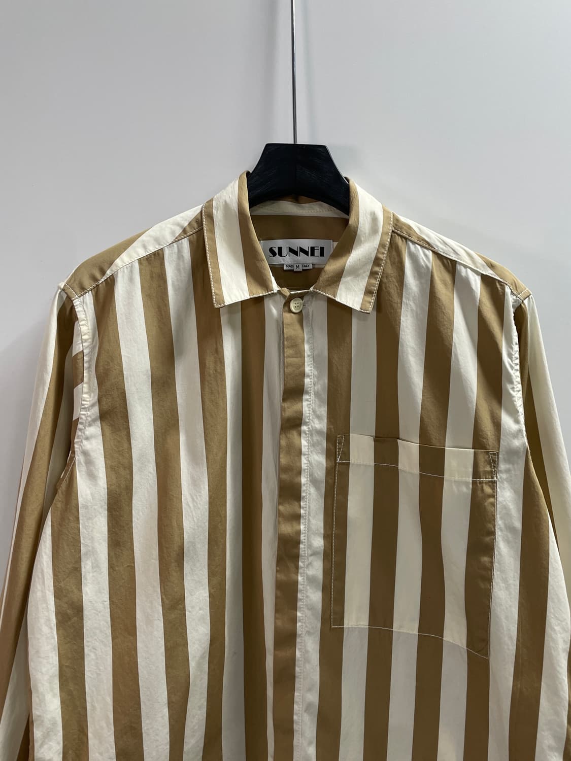 써네이 스트라이프 포켓 긴팔 셔츠 (on.639) 상품이미지2