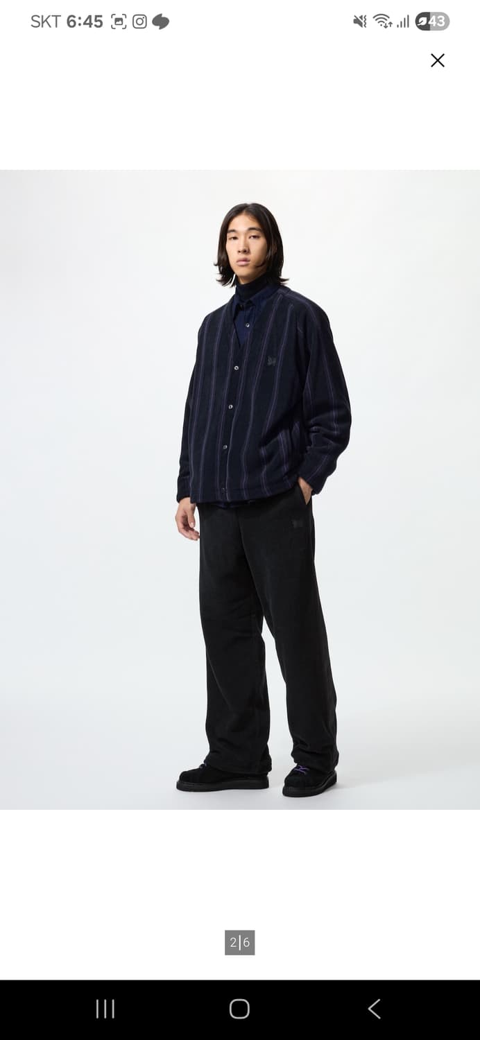 유니클로 니들스 스트라이프 가디건 L 새상품 상품이미지3