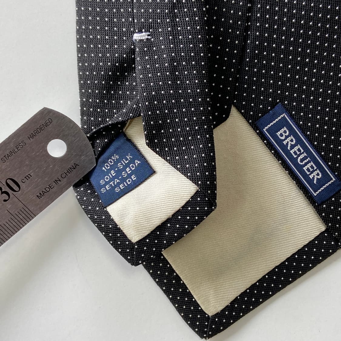 BREUER 브뢰어 명품 정품 블랙 넥타이 상품이미지6