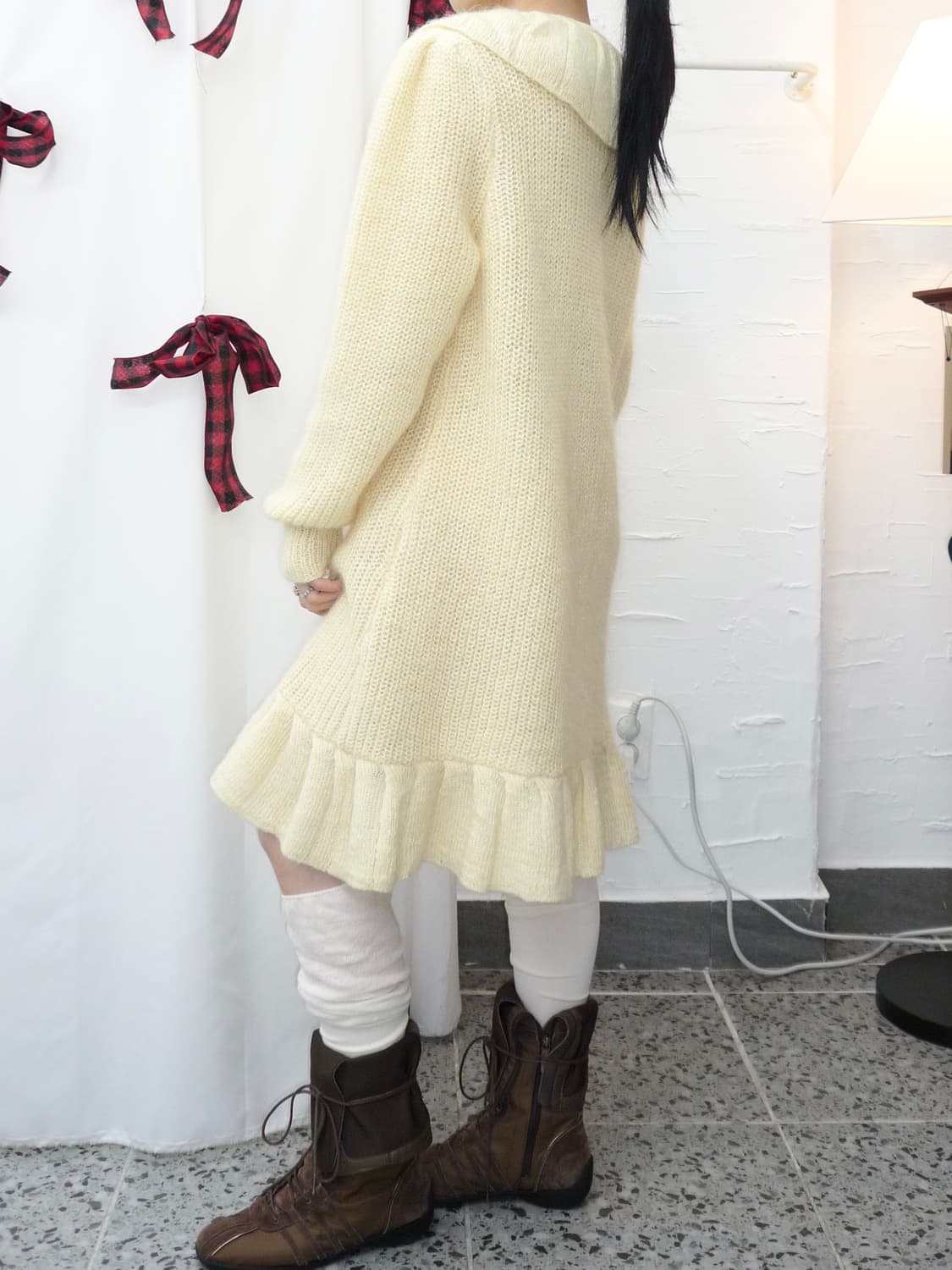 ivory darling knit ops 상품이미지3