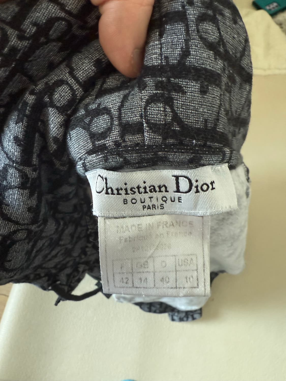 [급처/오늘거래] 크리스챤 디올 빈티지 구제 오블리크 후드 집업 상품이미지4