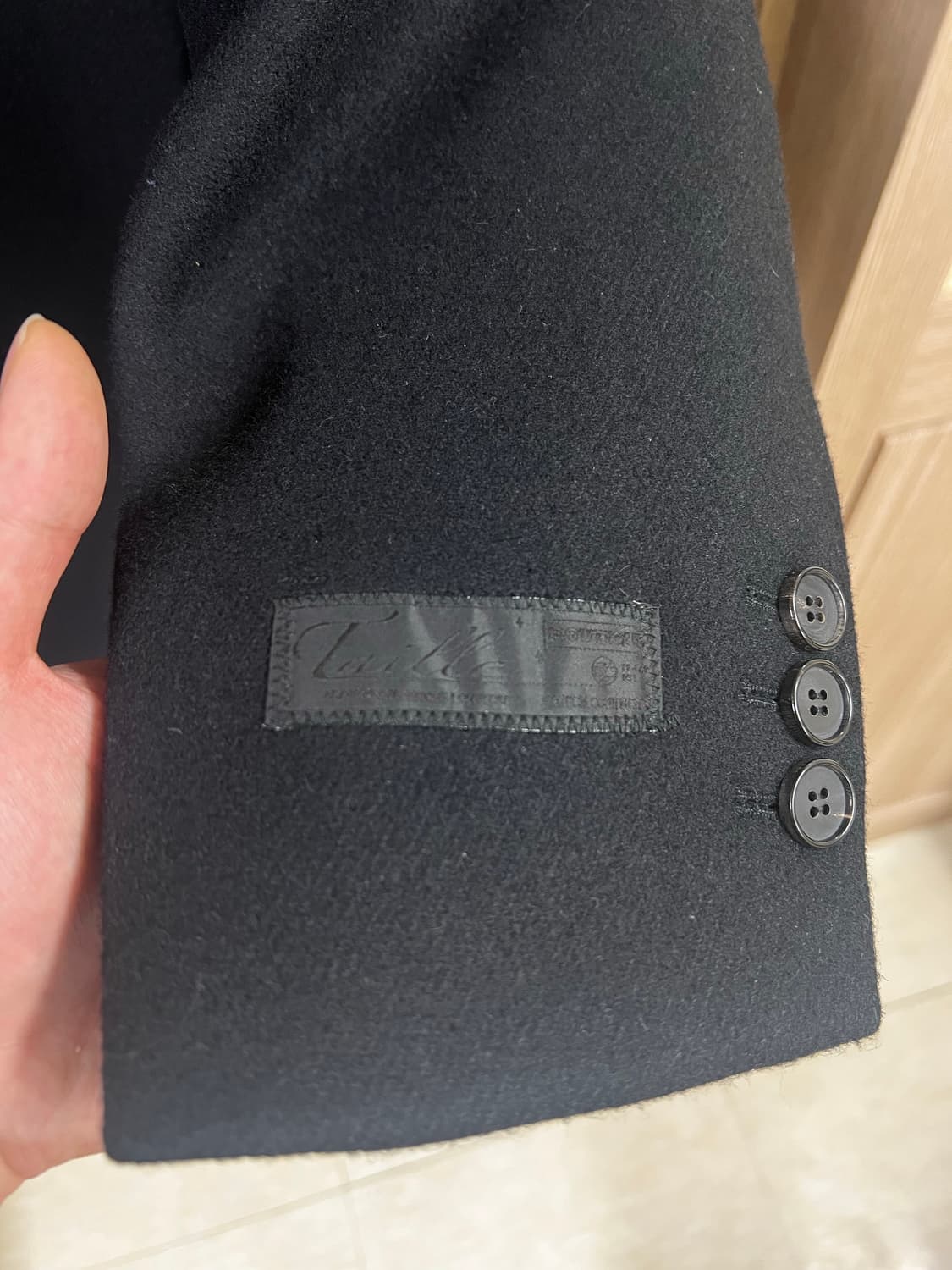 타일레 23fw 싱글 코트 블랙 2사이즈 상품이미지3