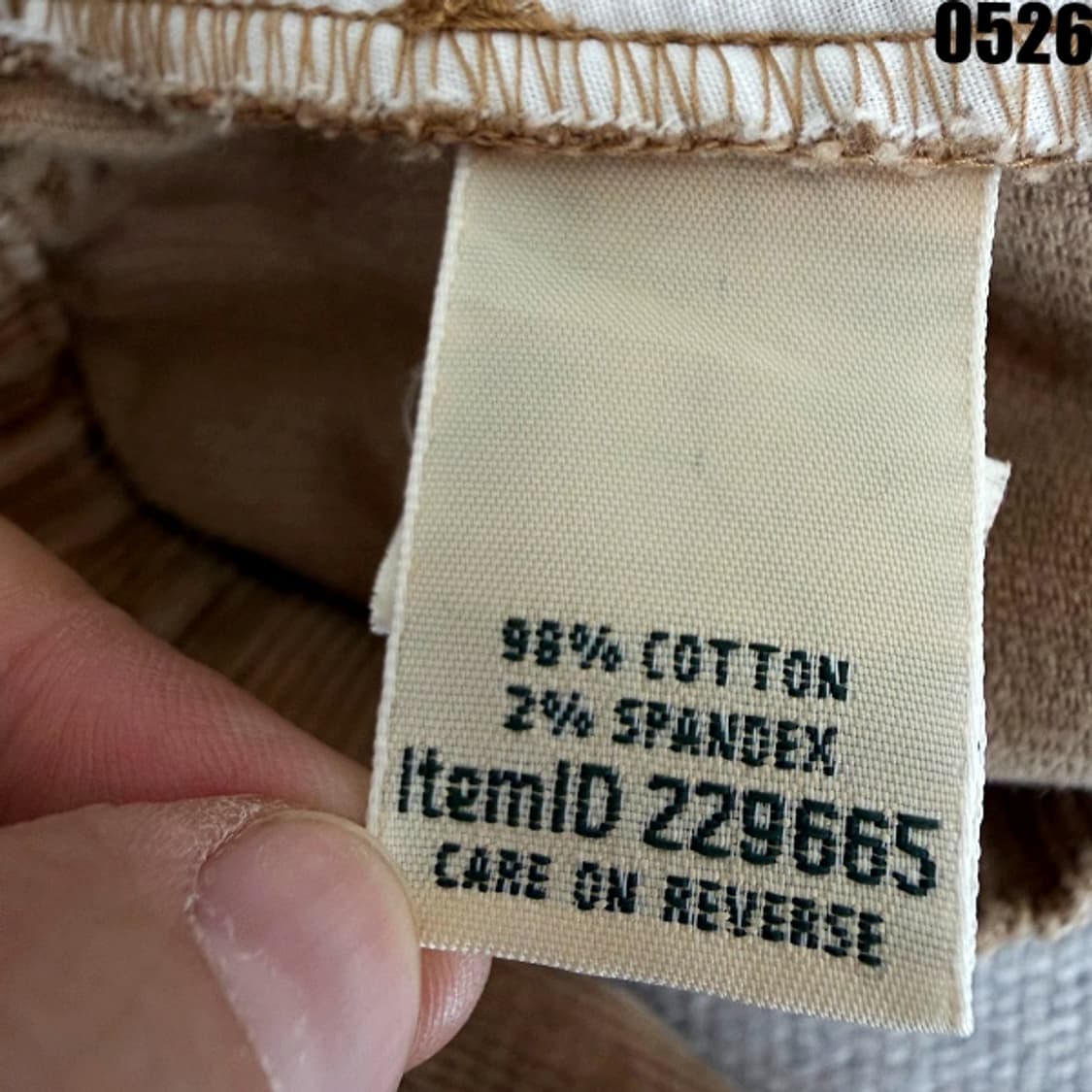 L.L.Bean 오리지널 핏 치노 팬츠 8 0526 상품이미지3