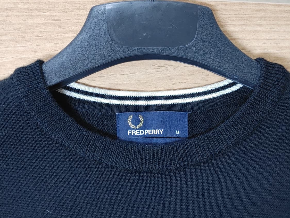 FRED PERRY 프레드페리 메리노울 긴팔 라운드 니트티 상품이미지4