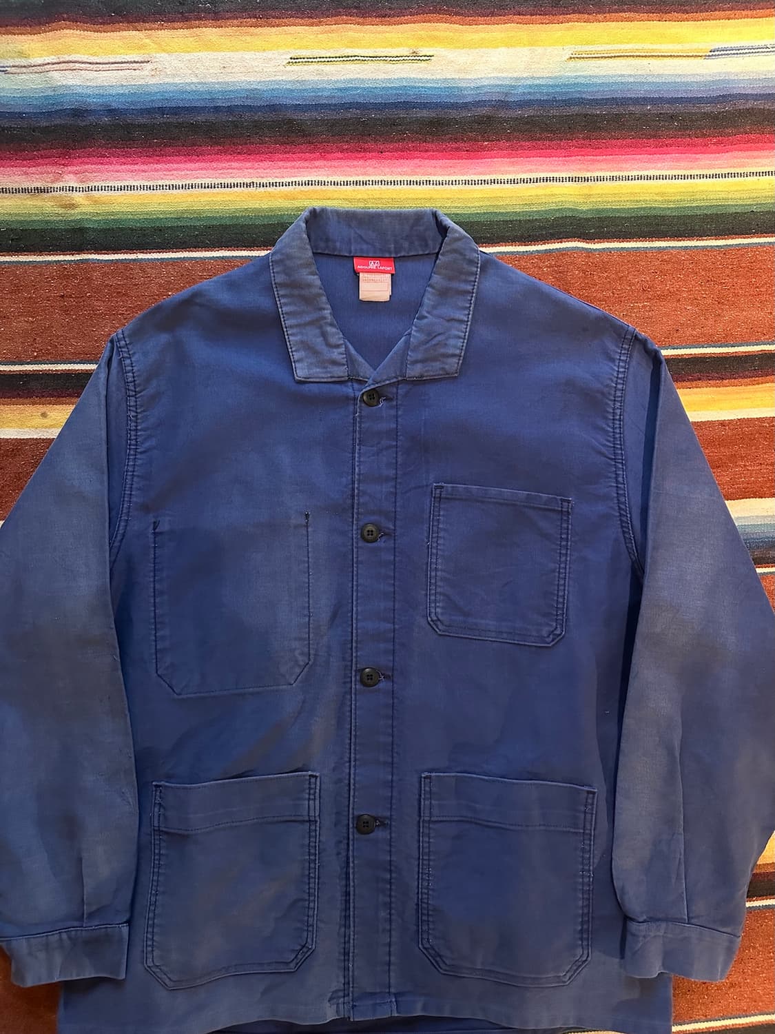 70s Adolphe Lafont 아돌프 라퐁 프렌치 몰스킨 워크 자켓 상품이미지3