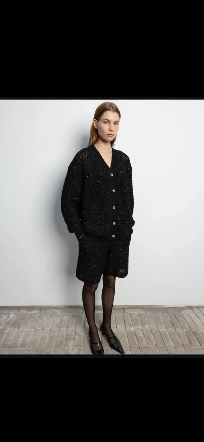 ORR 오르 스팽글 크로쉐 셋업 상품이미지1