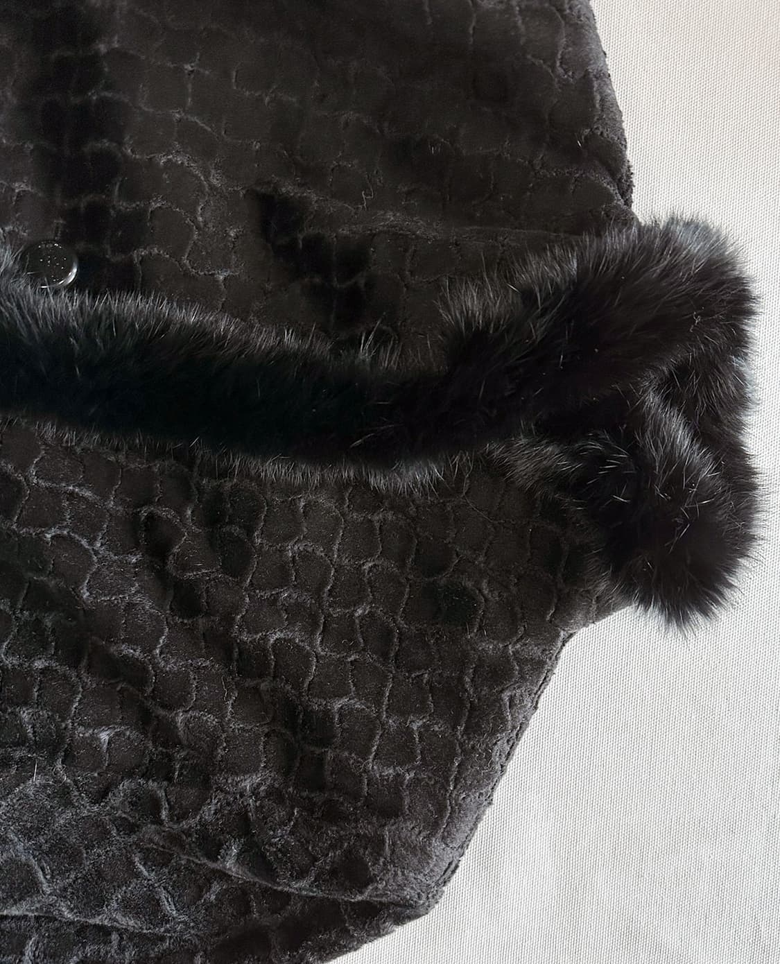 JPV fur trimming velvet jacket 상품이미지7