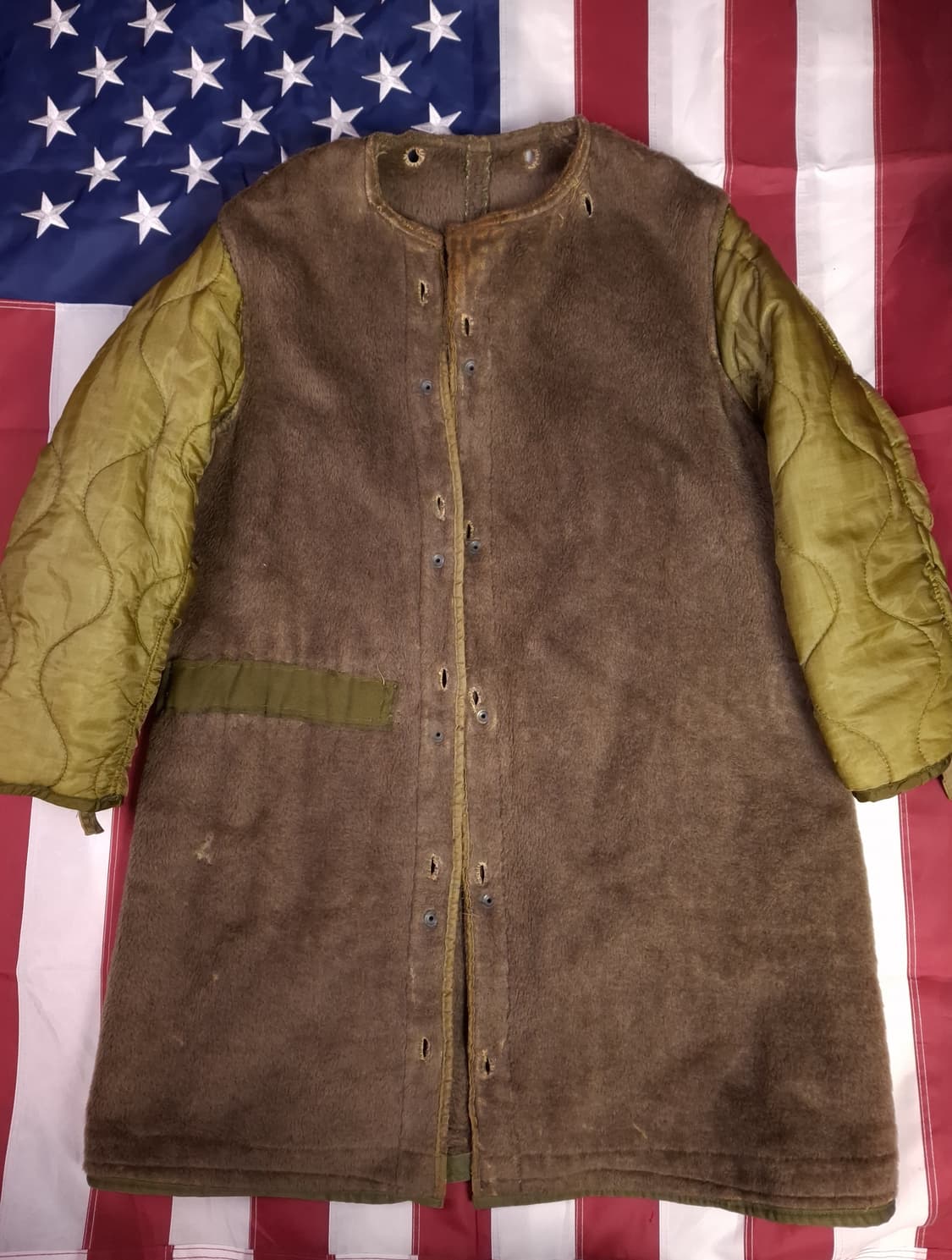 오리지날 미군 M-51 쉘파카 엑스라지 알파카 라이너 상품이미지5