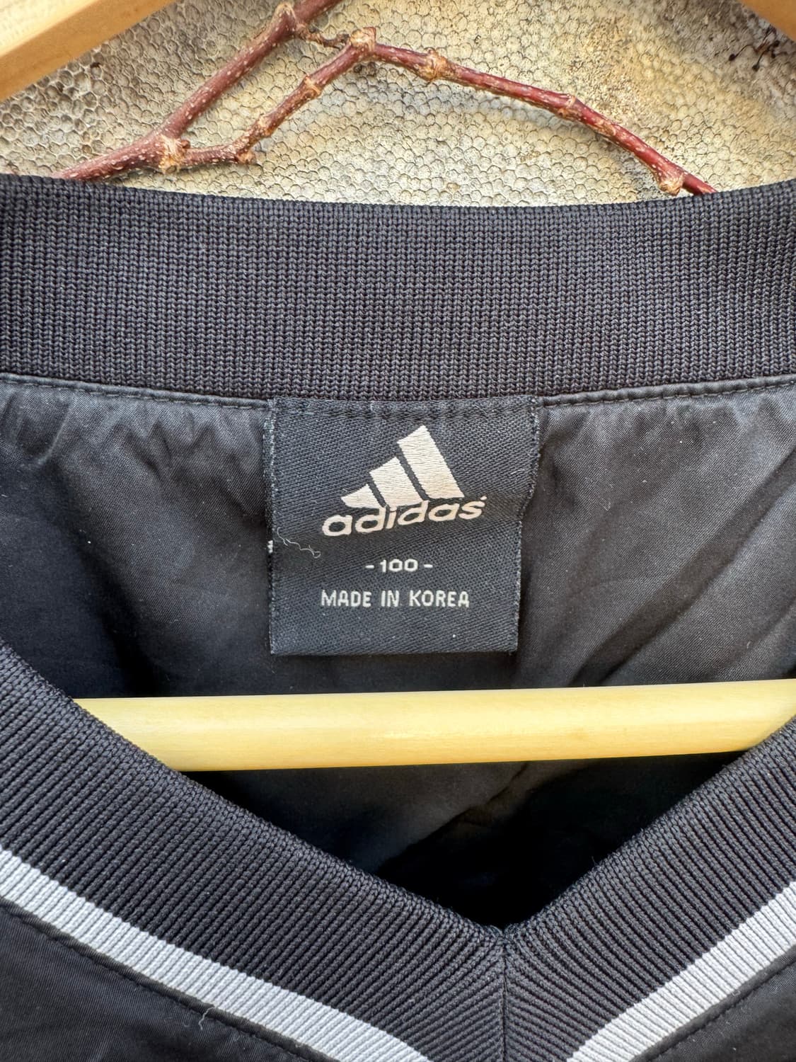 00s 올드 아디다스 빈티지 베이스볼 웜업 블랙 100 상품이미지4