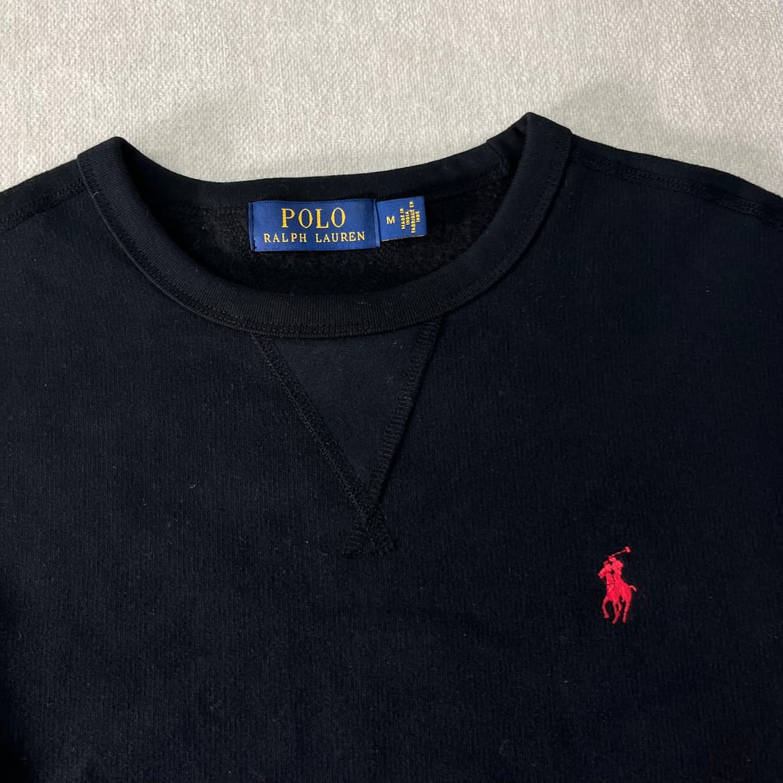 100 폴로랄프로렌 스몰포니 블랙 맨투맨 상품이미지2