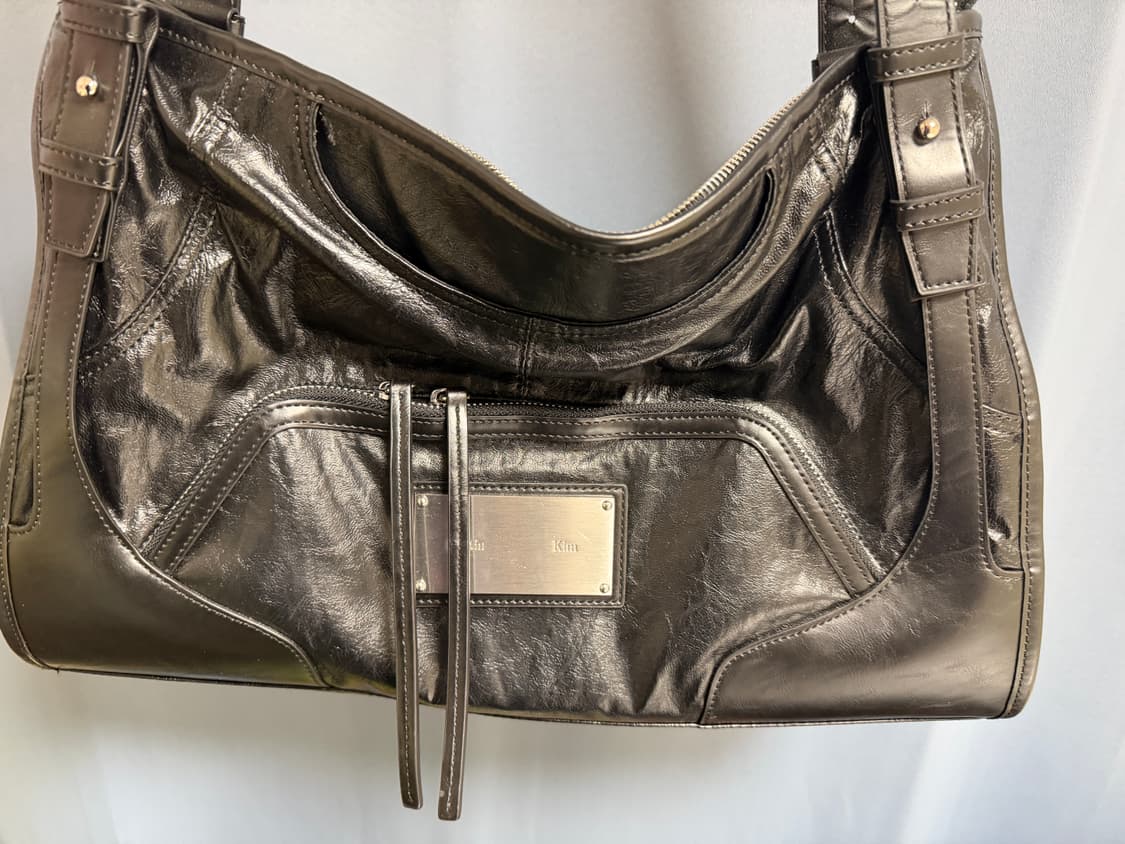 마뗑킴 투웨이 스트랩 스퀘어백 블랙 상품이미지9