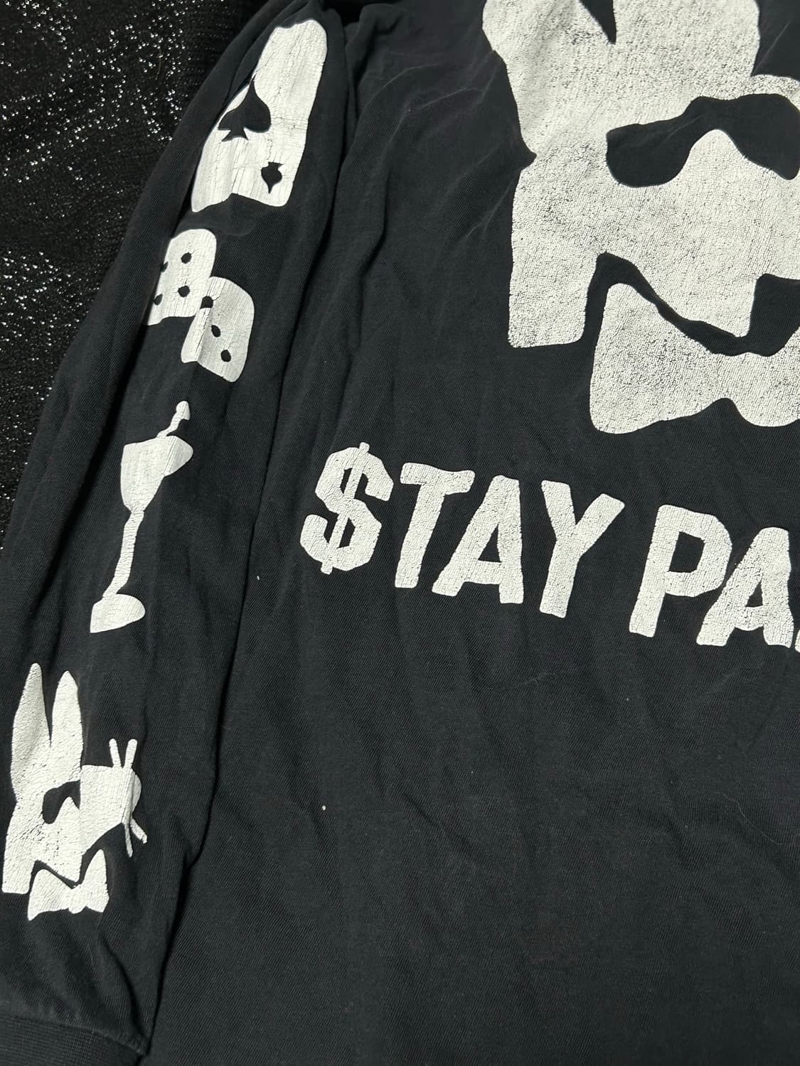 *Rare* 2000s 스투시 프린팅 블랙 롱슬리브  상품이미지3