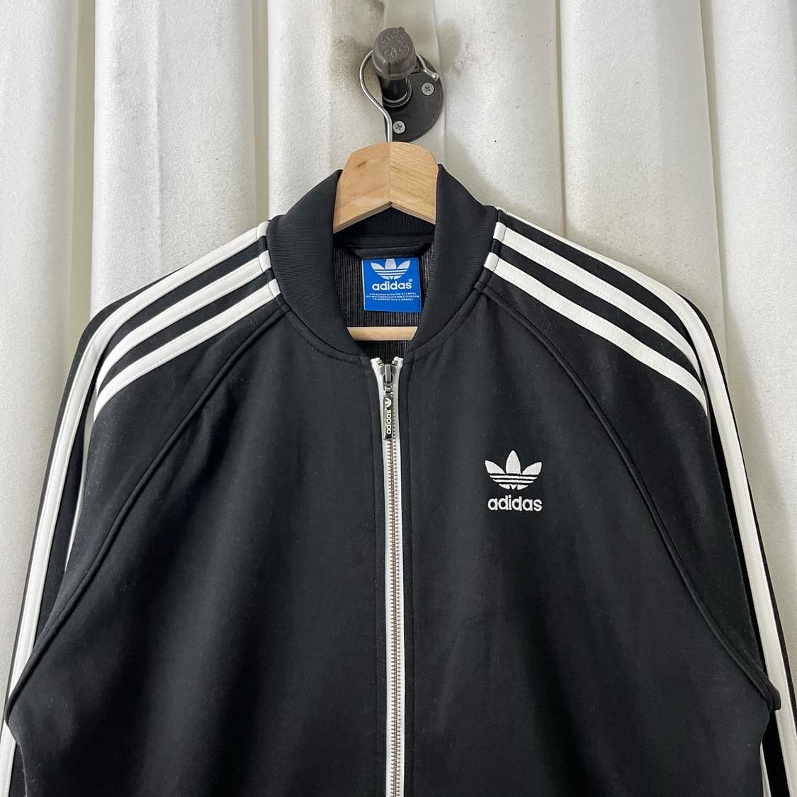 아디다스 블랙 화이트 삼선 져지 상품이미지2