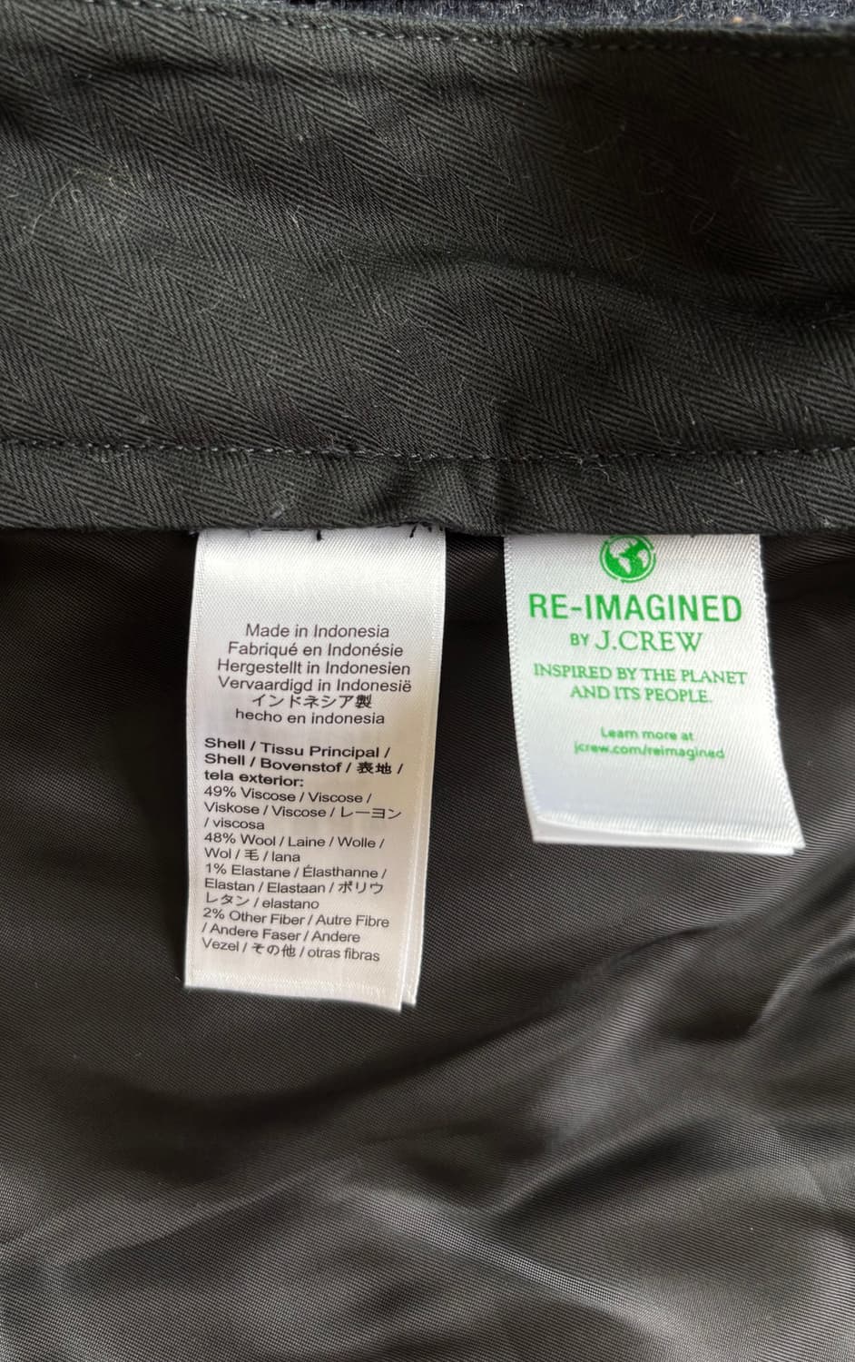 제이크루 클래식핏 울 트라우저 네이비 32 상품이미지5