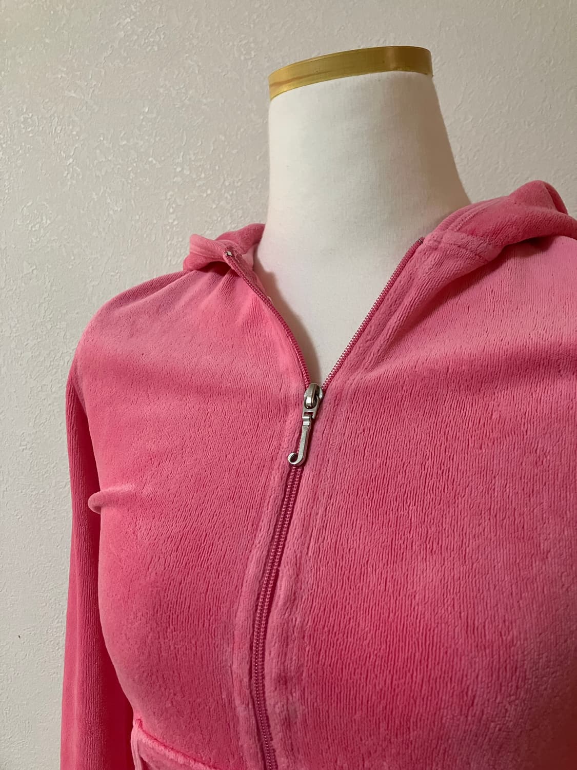 쥬시 꾸뛰르 핑크 테리 후드집업 xs 딱붙핏 상품이미지2