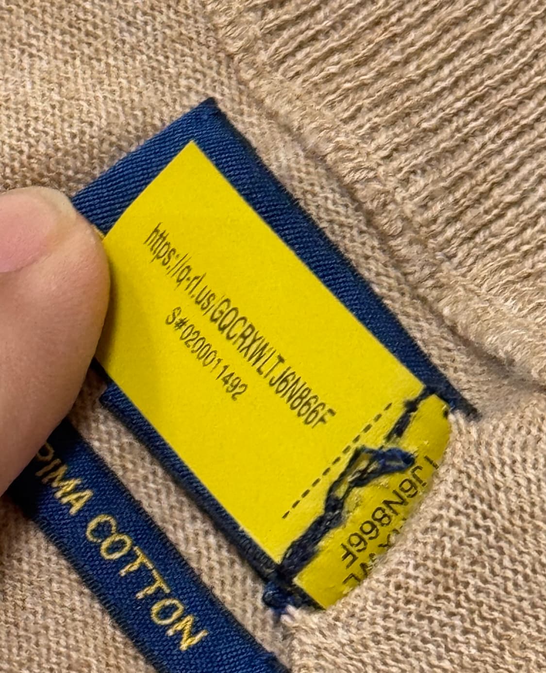 폴로 랄프로렌 베이지 면 가디건 상품이미지6