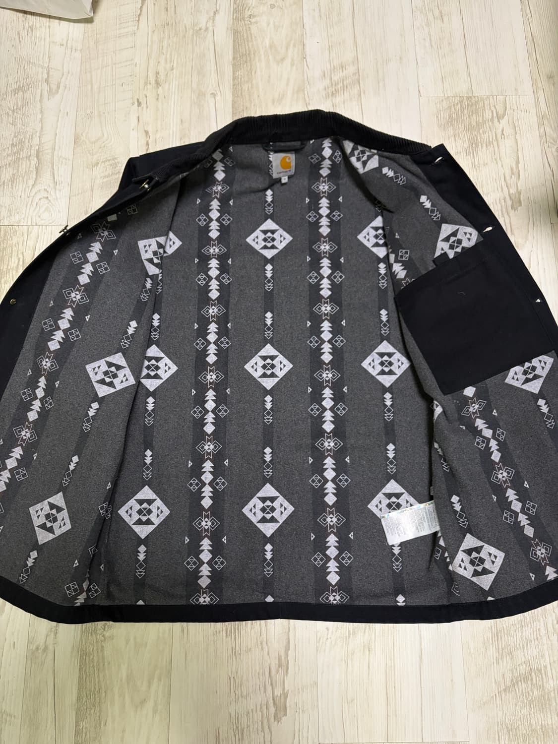 [M] 칼하트 wip 미시건 초어 코트 자켓 블랙 상품이미지3