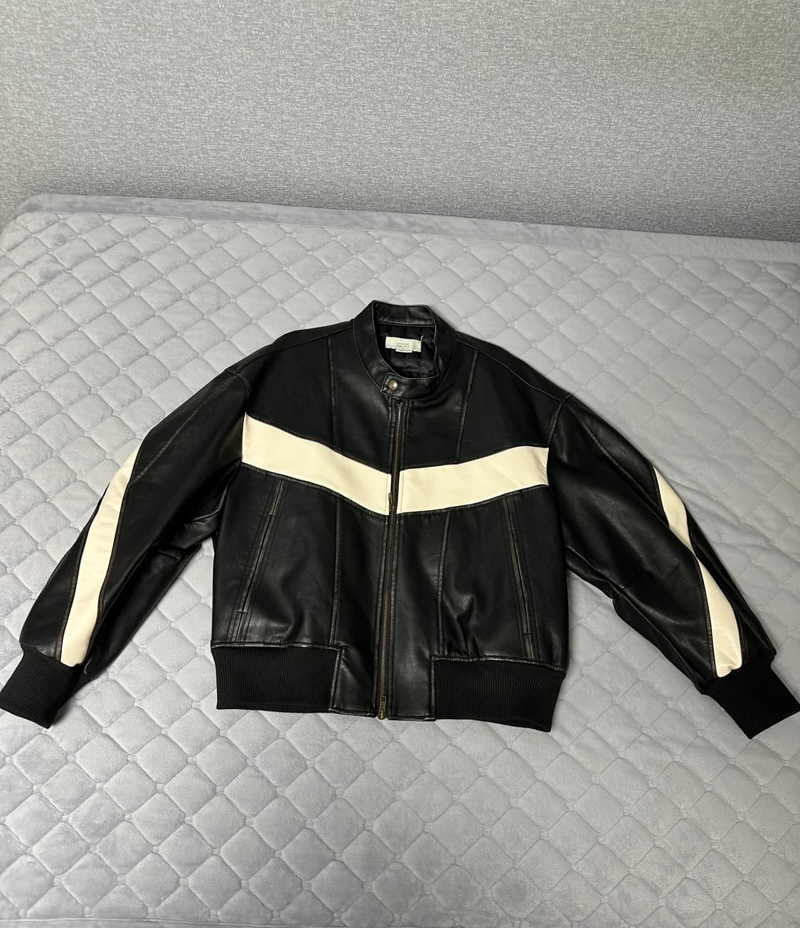 버프워시 버핑레더 인시전 바이커 자켓_Washing 상품이미지1