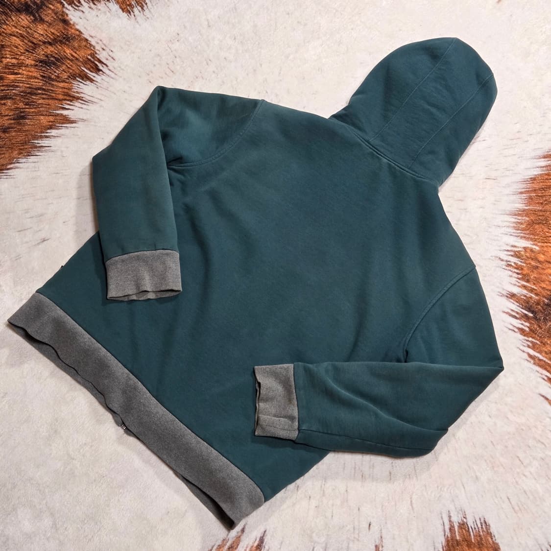 행텐 다크 그린 쉐르파 후드집업 상품이미지5