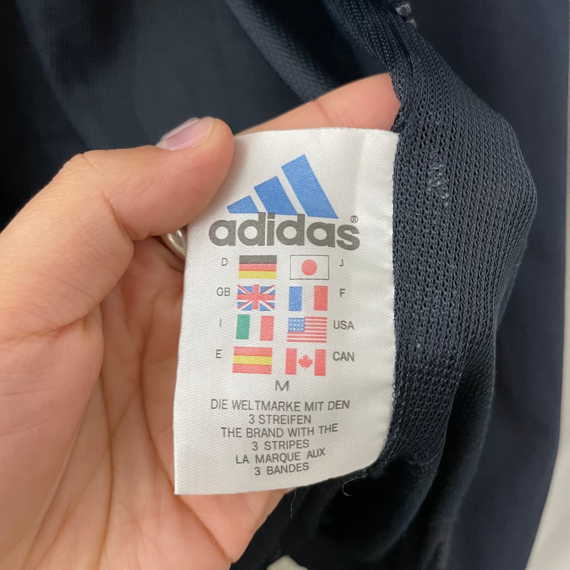 아디다스 네이비 백로고 윈드자켓 상품이미지9