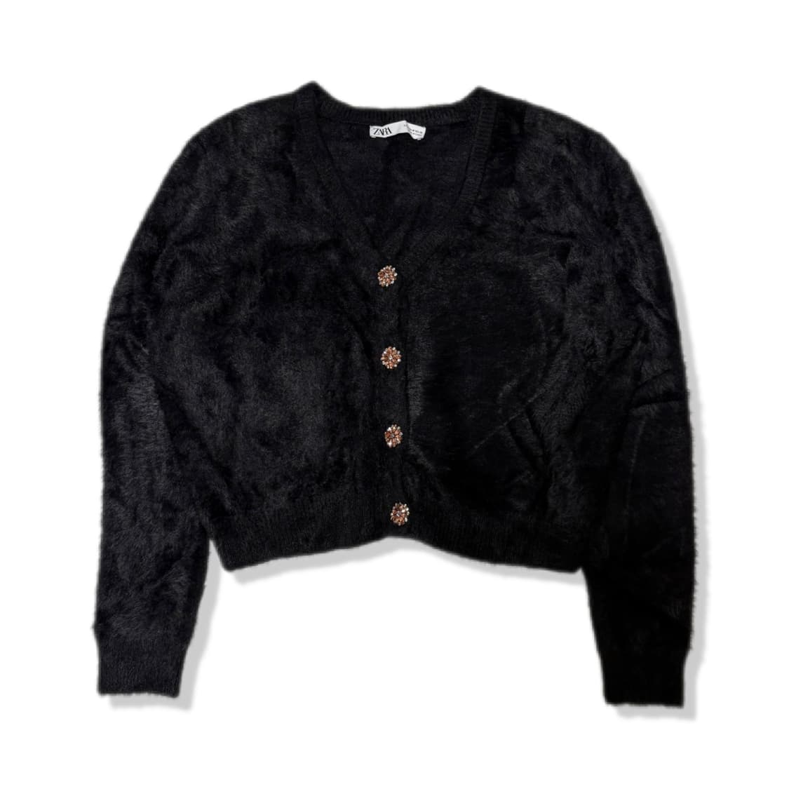 ZARA 블랙퍼가디건m 상품이미지1