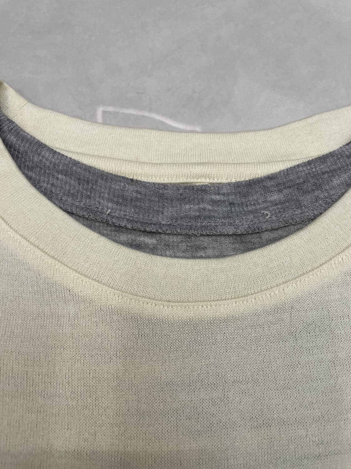 렉토 노바 레이어드 티셔츠 아이보리 24FW 상품이미지3