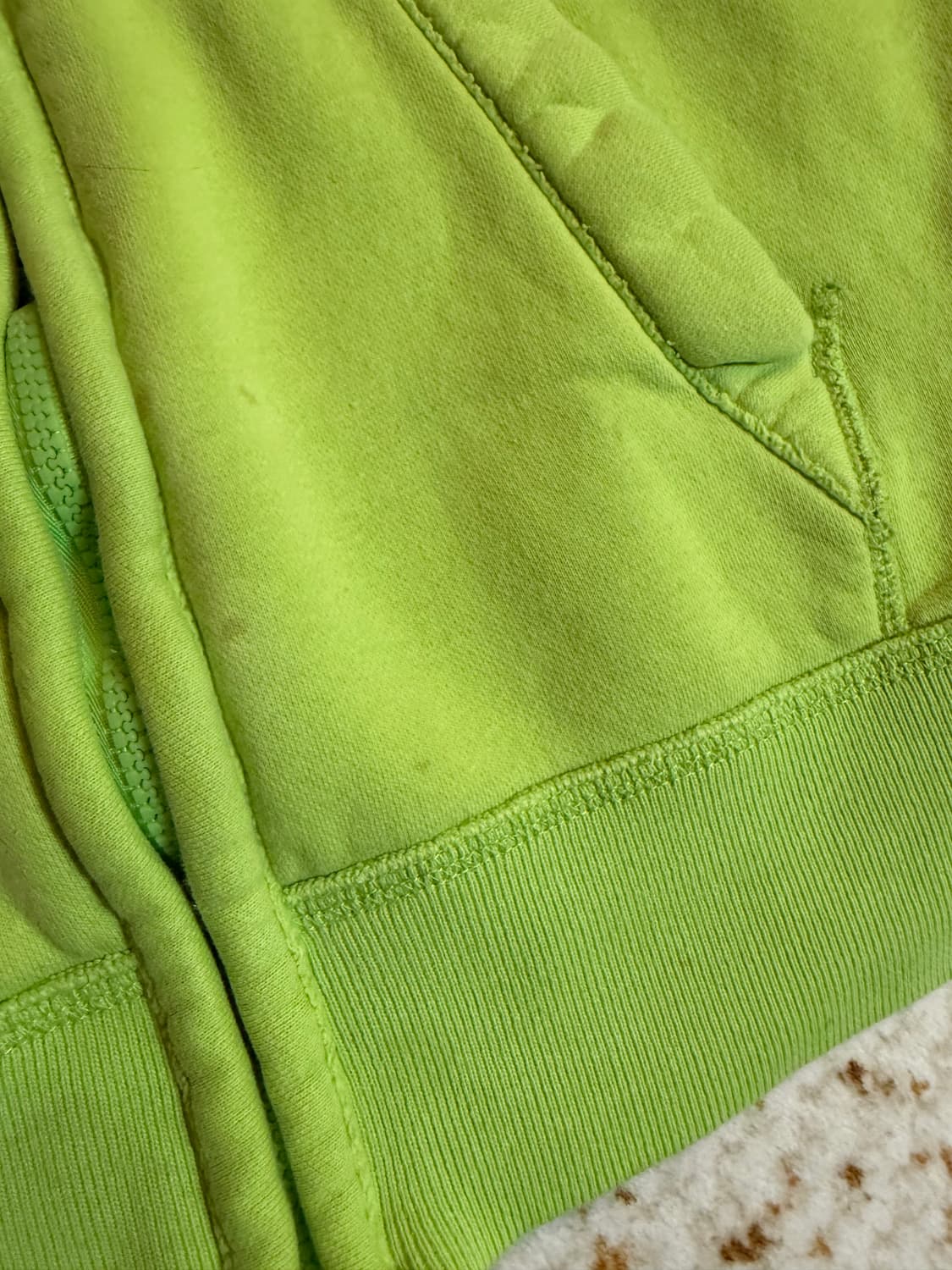 홀리스터 후드집업 연두색 M 상품이미지3