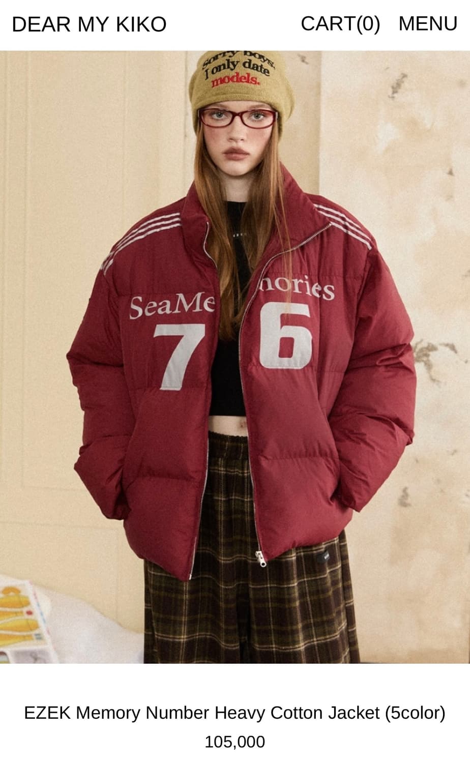 디얼마이키코 코튼 자켓 패딩 상품이미지6