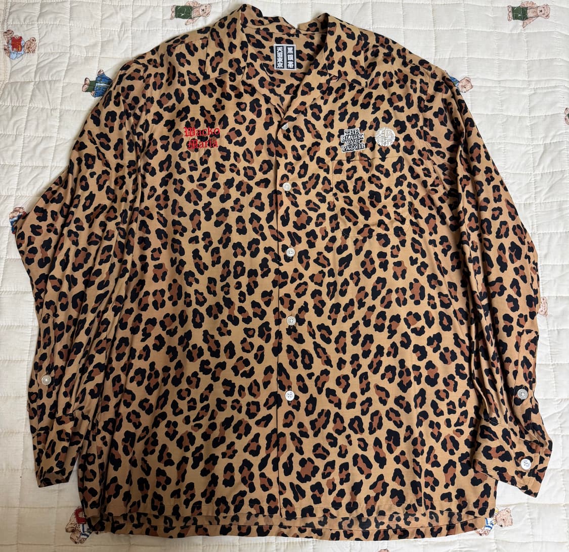 [M] 와코마리아x블랙아이패치 레오파드 롱슬리브 셔츠 상품이미지2