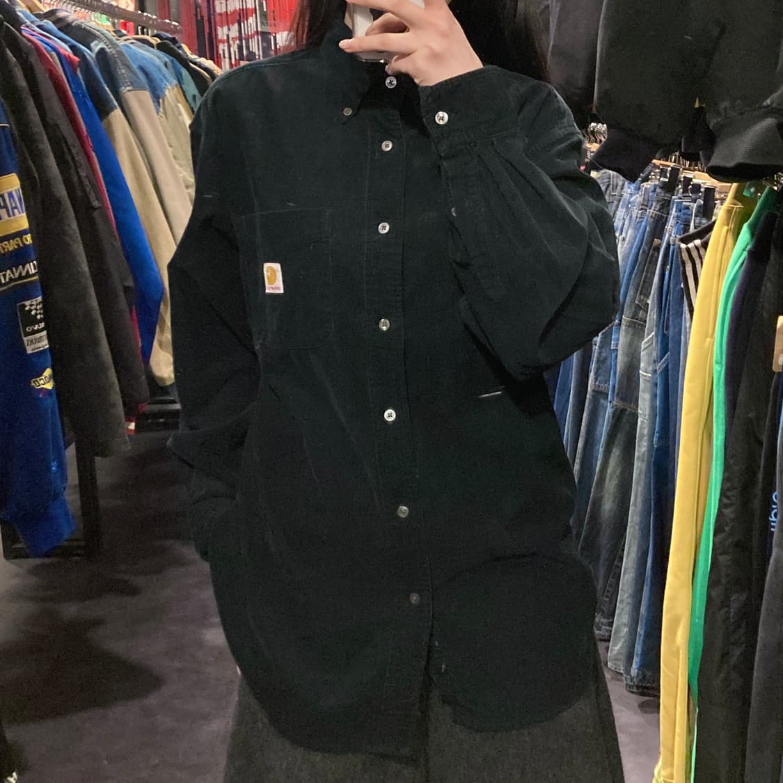 [IM] 칼하트 코듀로이 긴팔셔츠 딥그린 상품이미지3