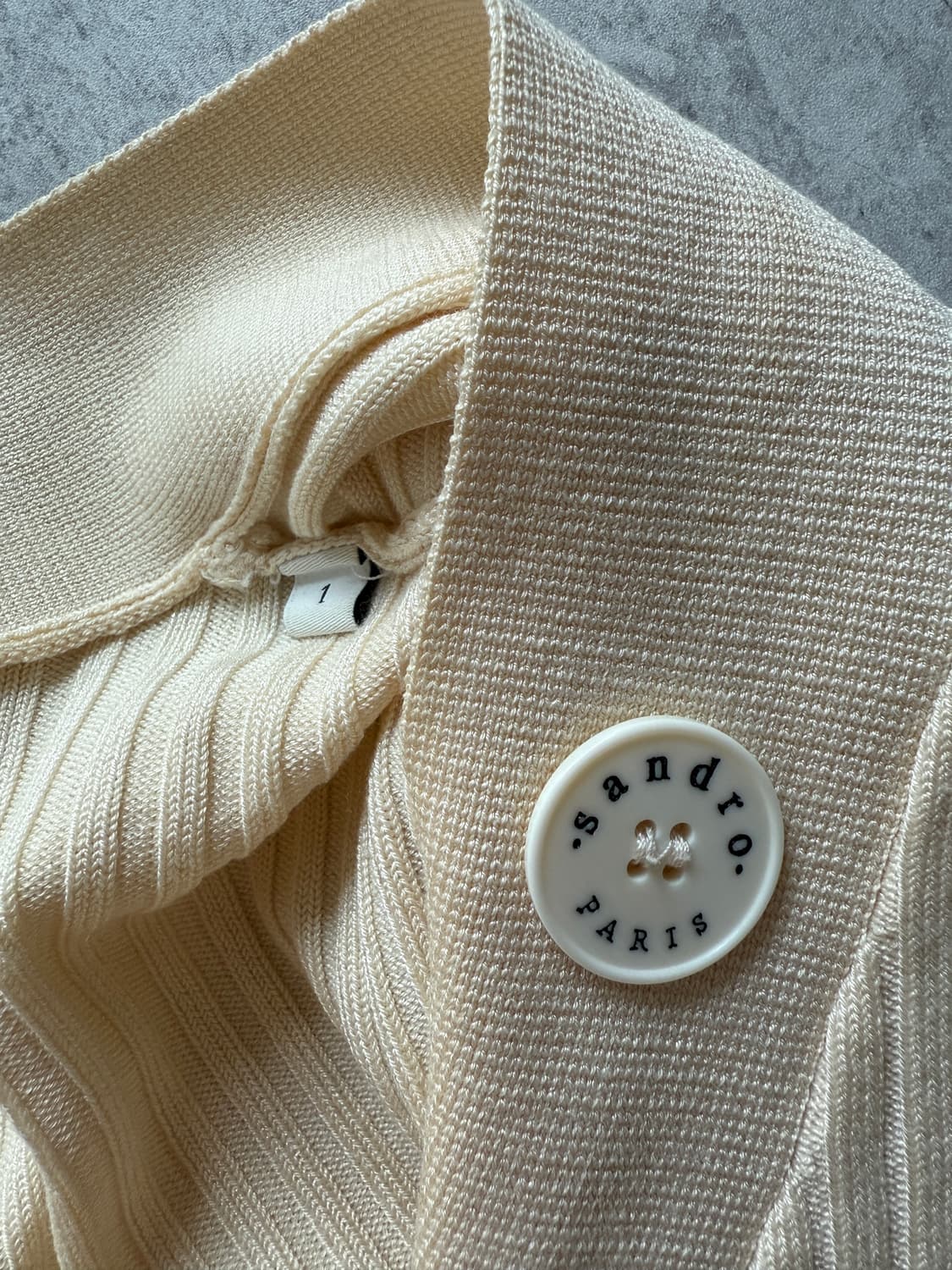 산드로 가브리엘 가디건 아이보리 1 상품이미지5