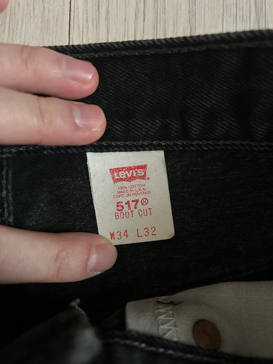 빈티지 리바이스 517 90s usa 흑청 상품이미지3