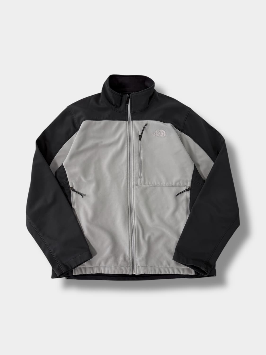 노스페이스 루즈핏 그레이 배색 테크니컬 소프트 쉘 자켓  상품이미지1