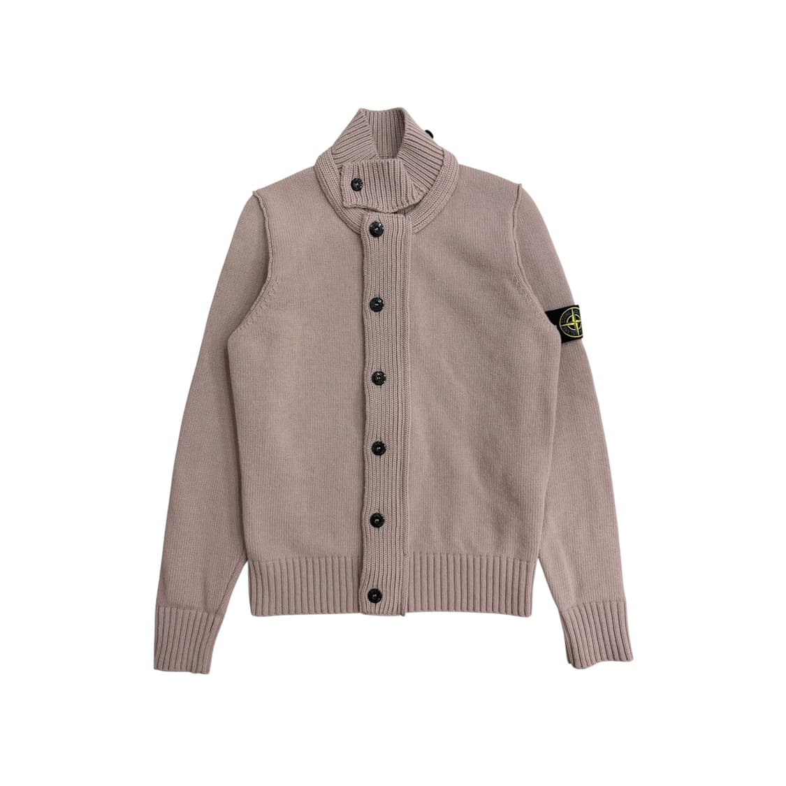 스톤아일랜드 정품 핑크 와펜 니트집업 가디건 자켓 s 상품이미지1