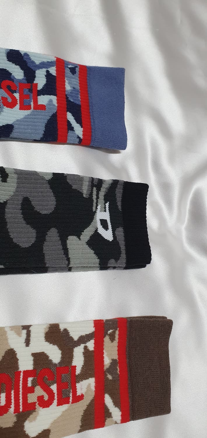 블루 그레이 브라운 레드 카모 디젤 양말 상품이미지8