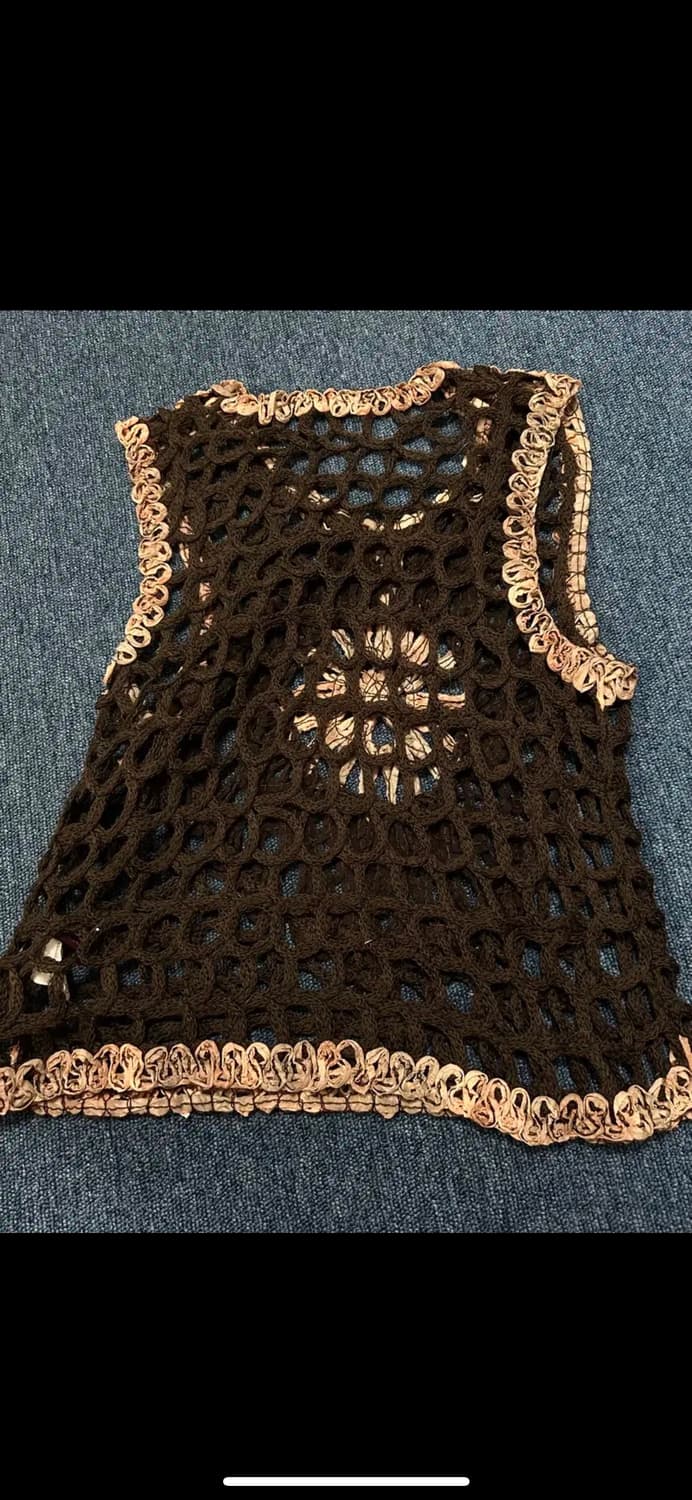 그물망 슬리브리스 니트 Sleeveless Knit 상품이미지2