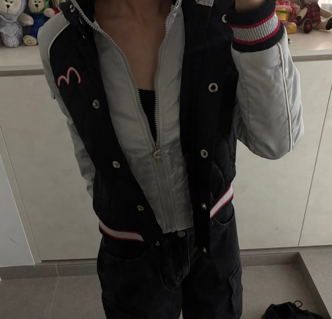 (희귀)🤍 에비수 실버 블랙 패딩 🤍 사이즈 S !!!! 상품이미지1