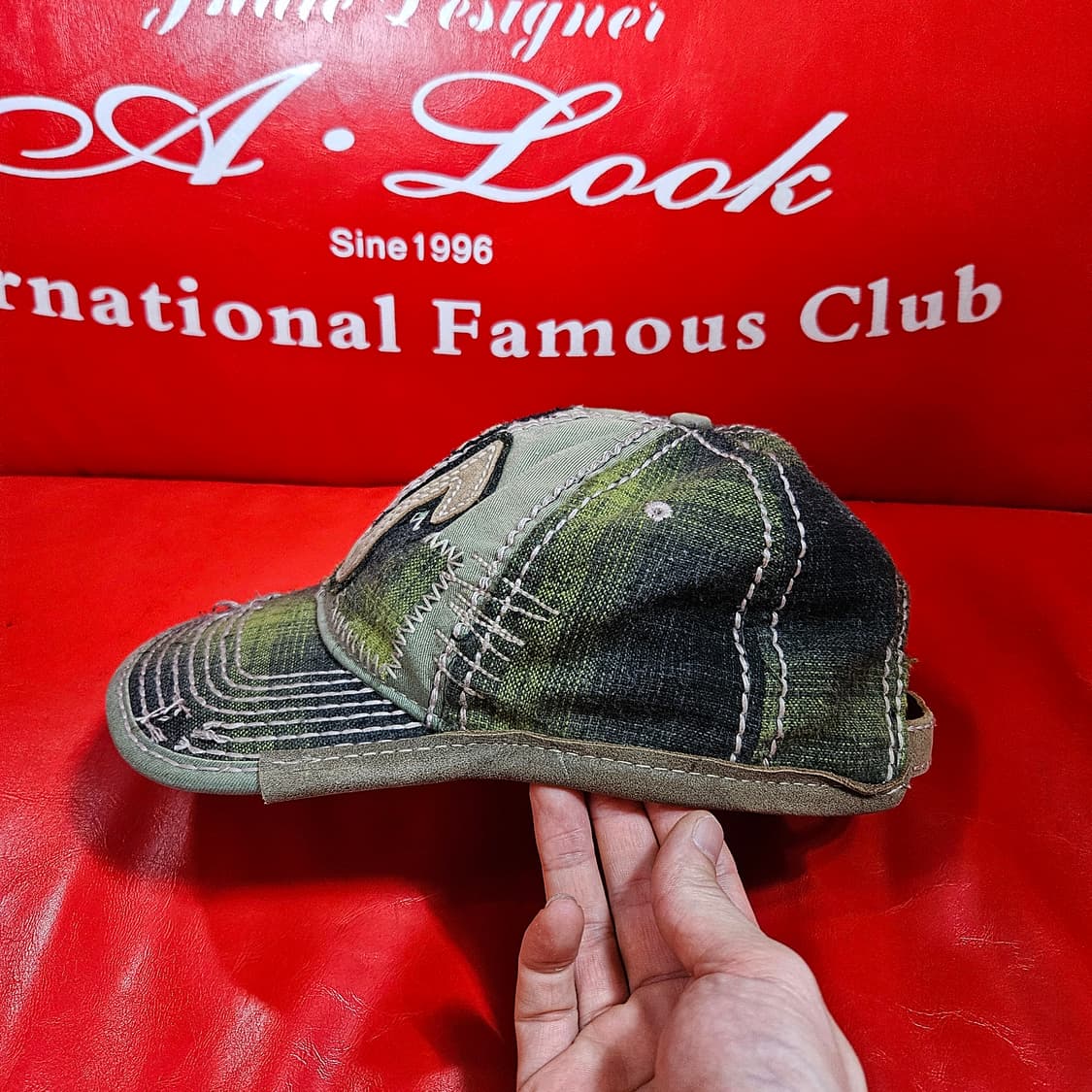 트루릴리전 정글 카모 y2k 스티치 워시드 레어 볼캡 Free 상품이미지2