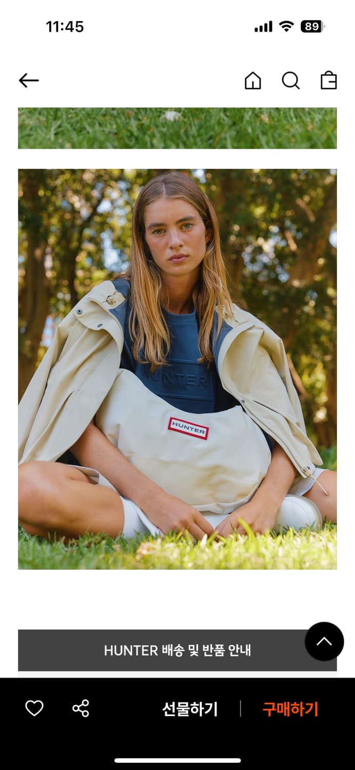 Hunter 헌터 나일론 호보백(미디) 상품이미지2